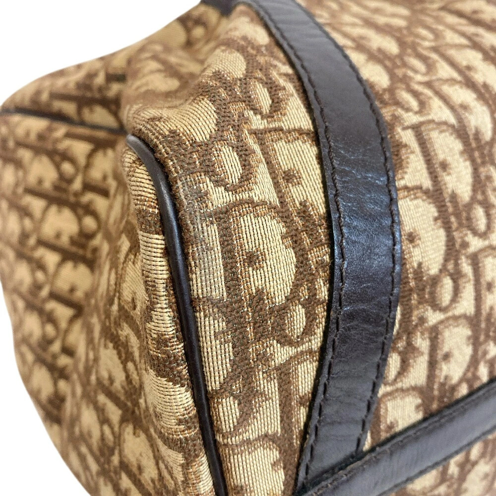 Dior Handbag All over Trotter Boston Bag Brown suitcase - Picture 2 of 10